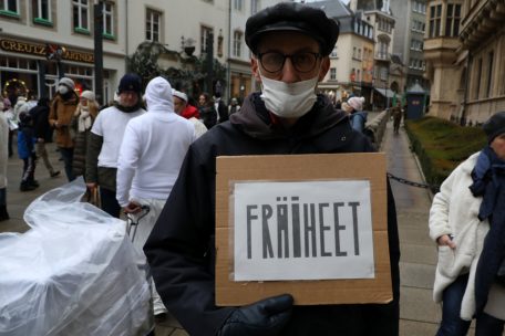 Marche blanche / Wieder mal ein Protestmarsch gegen die Corona-Maßnahmen