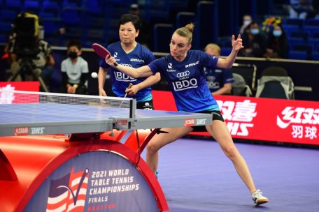 Das Luxemburger Duo musste sich erst im Halbfinale gegen die sp&auml;teren Weltmeisterinnen geschlagen geben