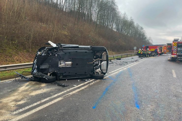 Ettelbrück / Acht Verletzte bei Verkehrsunfall auf der B7