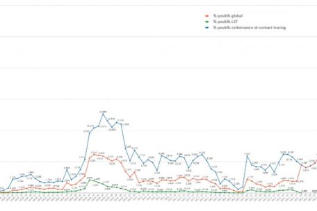 Verlauf der Corona-Neuinfektionen in Luxemburg seit Pandemiebeginn