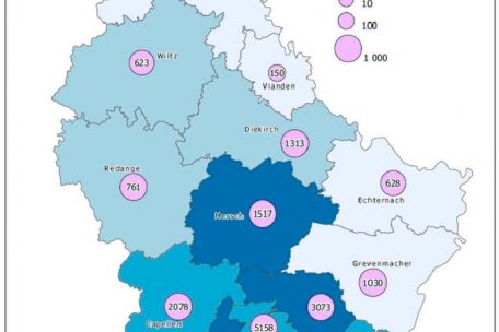 Anzahl an Corona-Neuinfektionen nach Landesregionen
