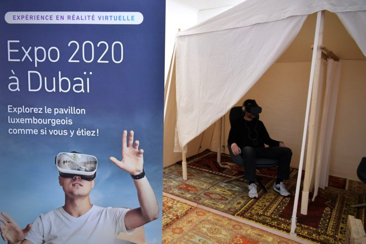 Ici, c’est Dubaï! / In Esch kann man eine virtuelle Reise durch den Luxemburger Expo-Pavillon machen