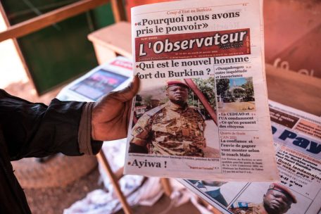 Paul-Henri Sandaogo Damiba gilt seit dem Putsch als der &bdquo;neue starke Mann&ldquo; in Burkina Faso