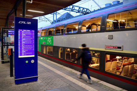 CFL-Zug am Luxemburger Hauptbahnhof:&nbsp;&bdquo;Wir haben die Situation und vor allem auch die Covid-Entwicklung im Unternehmen genau im Blick.&ldquo;
