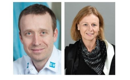 Dr. Marc Berna, bald Generaldirektor der Krankenhausgruppe HRS, und&nbsp;Sandra Thein, die derzeit noch kommissarische Generaldirektorin ist