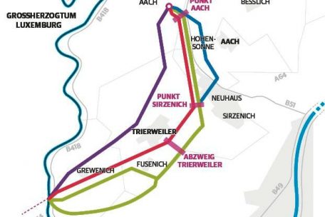 Mögliche Hochspannungsleitung in Deutschland