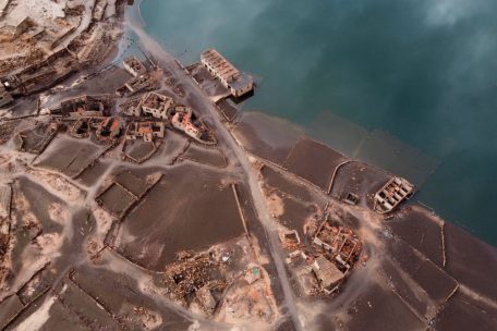 Luftaufnahme eines Teils der Ortschaft