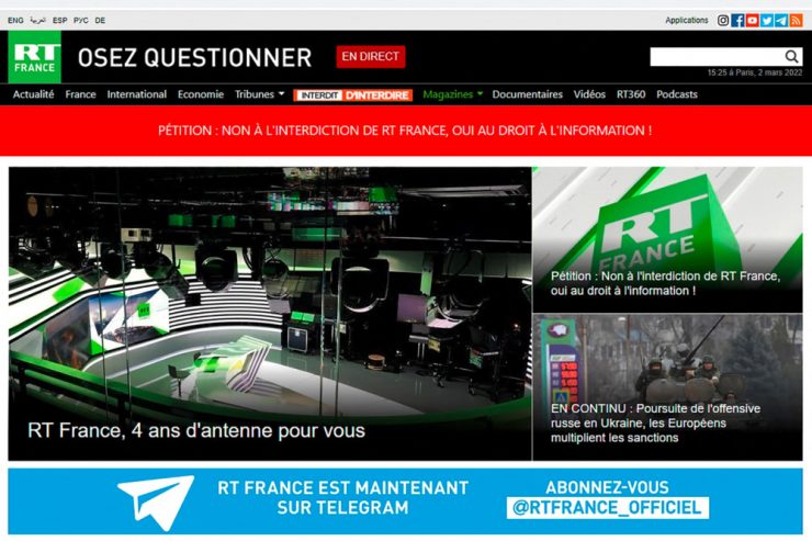 Krieg in der Ukraine / Noch ein Tabubruch in Brüssel – EU sperrt russische Medien