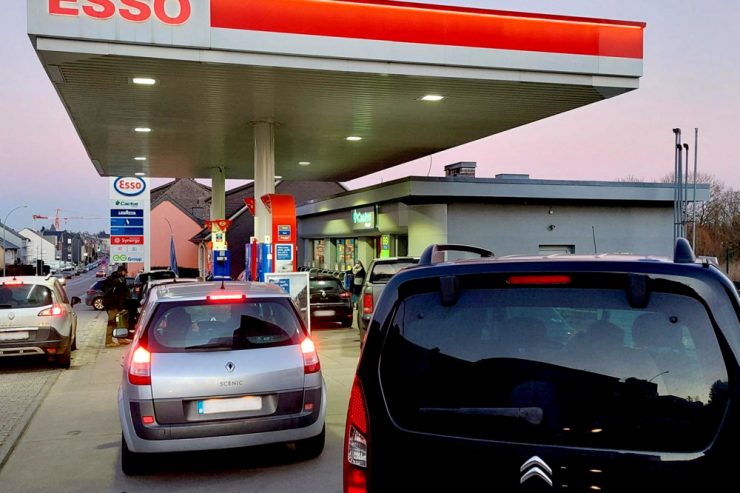 18 Cent mehr für Diesel / Preiserhöhung sorgt stellenweise für Andrang an Luxemburger Tankstellen