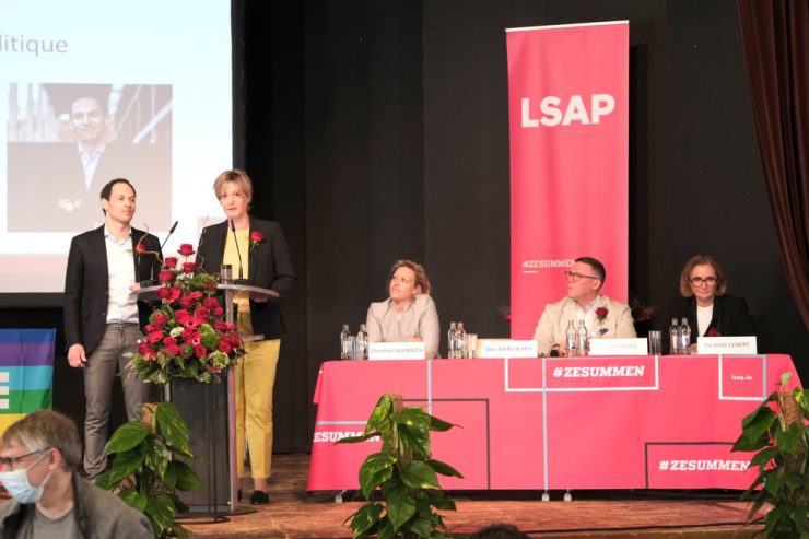 Parteikongress / Ukraine, Doppelspitze und Seitenhiebe: Die LSAP läuft sich für den Wahlkampf warm