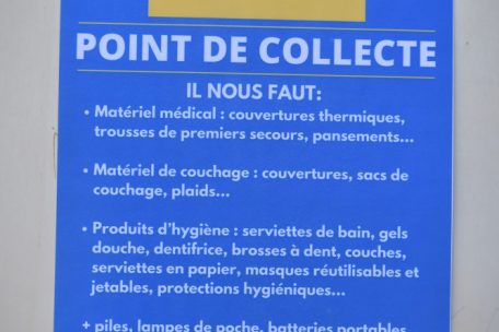 Das Hinweisplakat z&auml;hlt auf, was genau ben&ouml;tigt wird