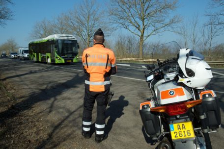 Im ganzen Land waren die Streifenbeamten und Verkehrspolizisten unterwegs