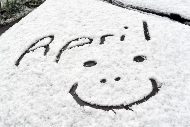 Luxemburg / Im April fallen die Schneeflocken – und bleiben liegen