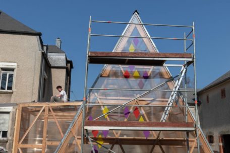 Differdingen / Pavillon auf dem „Lommelshaff“ nimmt Formen an