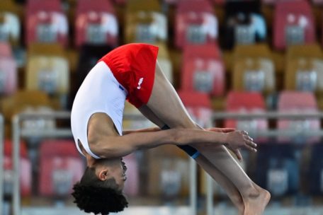 Turnen (Yanis Monteiro auf dem Foto), eine von vielen Sportarten, die im Sportlycée gefördert werden