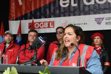 1.-Mai-Kundgebung / „Das hier ist enorm“ – Tausende demonstrieren für den Index 