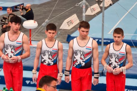 &Uuml;berzeugten beim Saisonauftakt: Quentin Brandenburger, Ronan Foley, Mathis Kayser, Joy Palermo (v.l.n.r.)