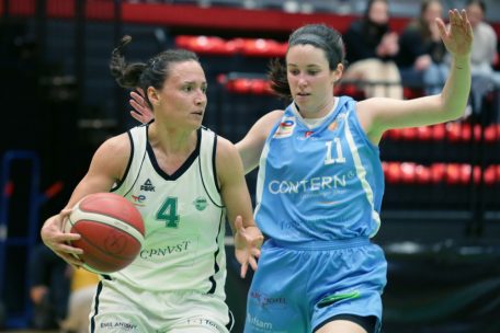 W&auml;hrend Magaly Meynadier (l.) und der Gr&eacute;ngewald hinter den Erwartungen blieben, zeigten Paige Bradley (r.) und Contern Comeback-Qualit&auml;ten