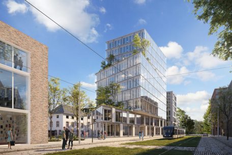 Blick auf die geplante neue Firmenzentrale in Hollerich&nbsp;