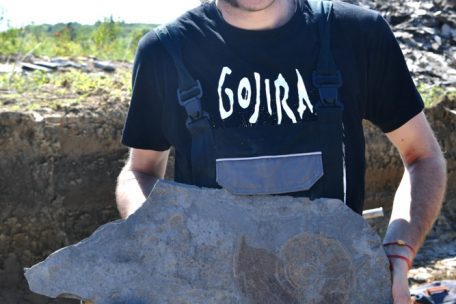 20220511 Bascharage , z.i. Bomicht , fouilles arch&eacute;ologiques , Dr Lea Numberger et Dr Ben Thuy , Foto: Editpress/Alain Rischard