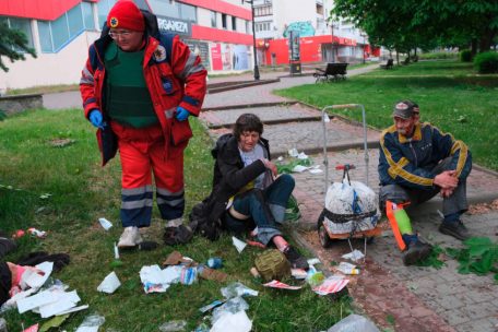 Auch in Charkiw gab es wieder Raketeneinschl&auml;ge mit Toten und Verletzten