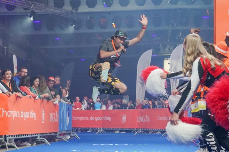 ING Night Marathon / Chun de Stockel: der Mann für die Stimmung