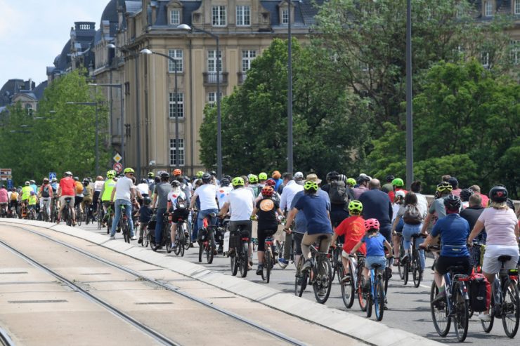 Fotogalerie / Mehr als 700 Menschen demonstrieren in Luxemburg-Stadt für bessere Radinfrastruktur