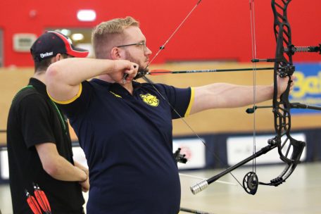 Bogenschießen-EM / Hocevar, Moes und das Compound-Mixed-Team scheitern knapp