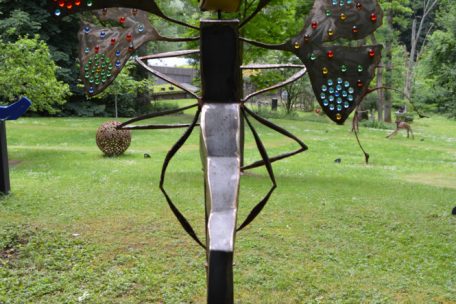 Eine Skulptur des luxemburgischen Künstlers Assy Jans