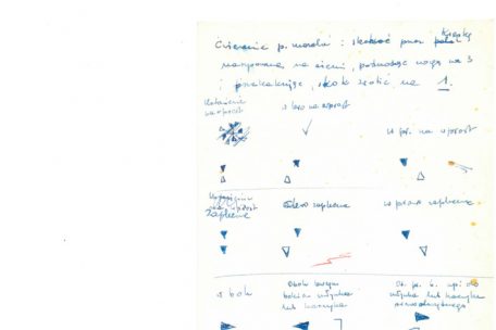 Notation chorégraphique par Stenia Zapalowska, non datée, probablement années 1940