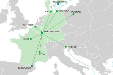Frachtverbindungen &uuml;ber die Schiene &ndash; ab Bettemburg