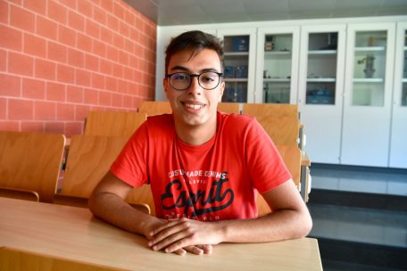Primaner André Rodrigues Queirós hat nicht damit gerechnet, am Ende der beste Schüler im Allgemeinen Sekundarunterricht zu sein