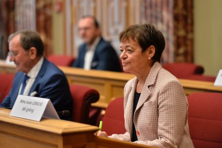 Josée Lorsché, „déi gréng“-Abgeordnete und Mitglied der Tripartite-Kommission in der Chamber