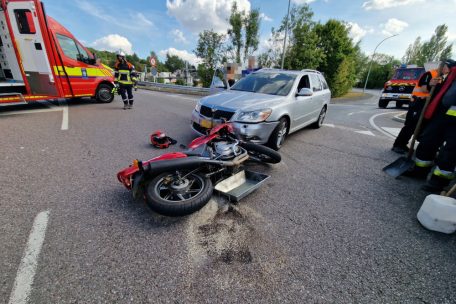 Verkehrsunfall in Ettelbrück / Motorradfahrer wird schwer verletzt ins Krankenhaus eingeliefert