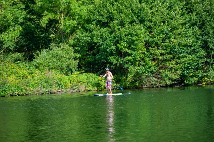 Sommerserie / Unsere Lieblingsorte (6): Zwischen Rosport und Steinheim liegt ein Hotspot für Stand-up-Paddling
