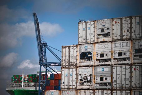 Im Nordsee-Hafen von Felixstowe&nbsp;verweigern 1.900 Dockarbeiter die Arbeit