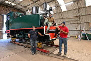 Industriekultur / Die Hanomag-Dampflok erstrahlt in neuem Glanz: Umzug am 10. September