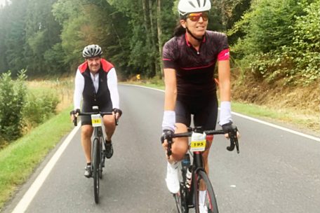 Unterst&uuml;tzung: Nico Thoma und seine Frau Martine Hoffmann