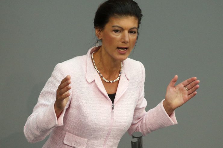 Deutschland / Angst vor Abspaltung bei der Linken nach der Russland-Rede von Sahra Wagenknecht