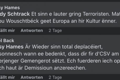 Soziale Medien / Verbale Entgleisung: CSV-Gemeinderat bezeichnet Grünen-Jugend als „gring Terroristen“ und „Wouschtbéck“