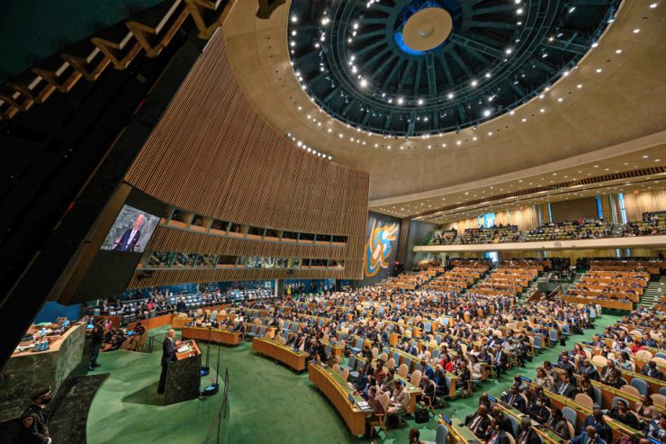 UN-Generaldebatte / Heftige Kritik an Putins Mobilmachung – EU: Kreml-Chef bringt den „Weltfrieden in Gefahr“