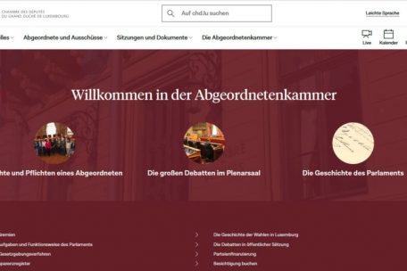 chd.lu / Chamber modernisiert Internetpräsenz mit neuem Design