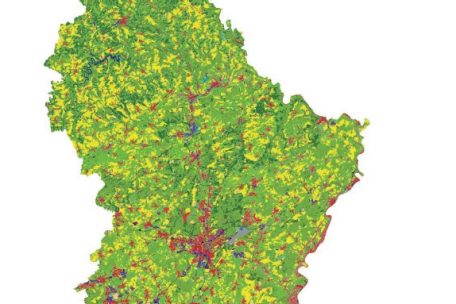 Luxemburgs Flächennutzung im Jahr 2018