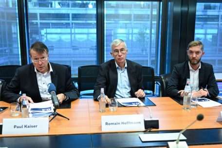 v.l.n.r. Paul Kaiser, Romain Hoffmann, Jean-Marc Zahlen