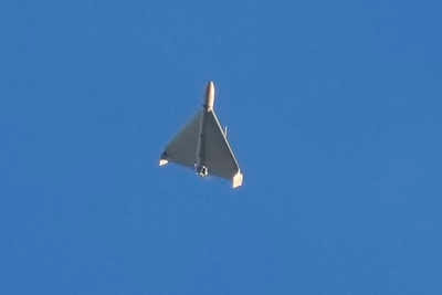 Eine iranische Kampfdrohne vom Typ Shahed 136 (Schahed 136)