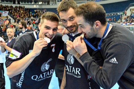 23. Mai 2015: Der HB Esch darf sich über den zweiten Platz im Challenge Cup freuen. Eine Handball-Sensation. Qatar Airways ist dabei.