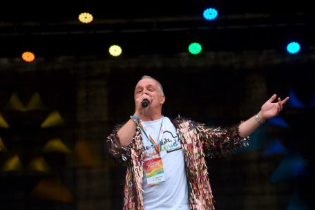 Moderator: Dominique Vitali bei der Luxembourg Pride 2019