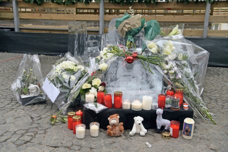 Der Schlitten aus Eis und eine dahinterstehende Wand waren als partizipative Skulptur gedacht, auf der Menschen Platz nehmen und Erinnerungsfotos machen konnten