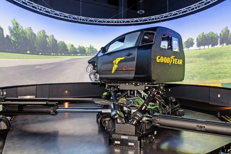 In&nbsp;Colmar-Berg wurde ein Fahrsimulator zum Testen neuer Reifen-Prototypen installiert&nbsp;