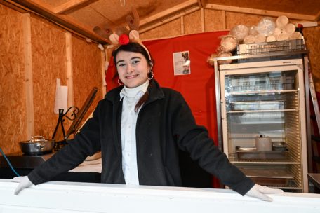 Rossana Recchia nutzt die Tram auf ihrem Weg zur Arbeit